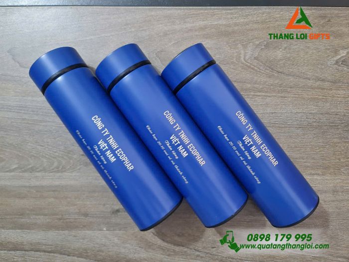 Bình Giữ Nhiệt 500ml Màu Xannh - Khắc Tên Công Ty ECOPHAR