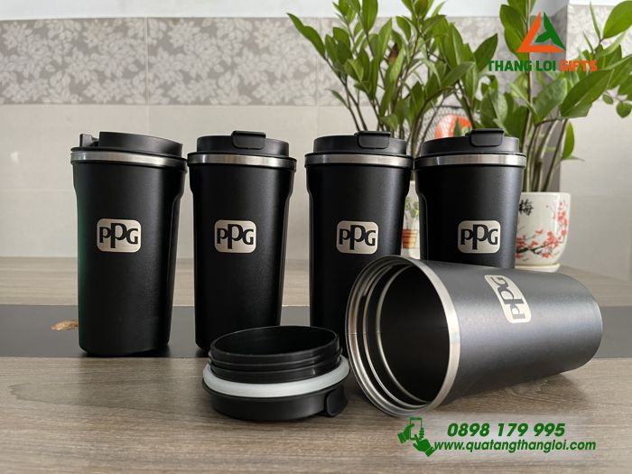 Ly Giữ Nhiệt Coffe Mug Màu Đen 510ml - Khắc Tên Doanh Nghiệp PPG