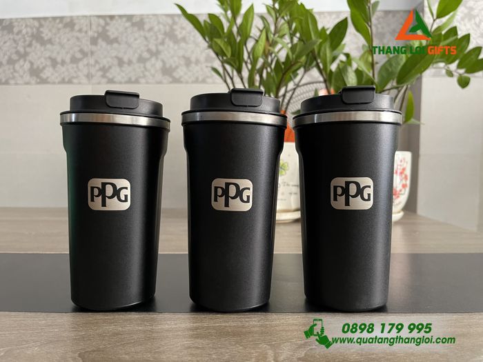 Ly Giữ Nhiệt Coffe Mug Màu Đen 510ml - Khắc Tên Doanh Nghiệp PPG