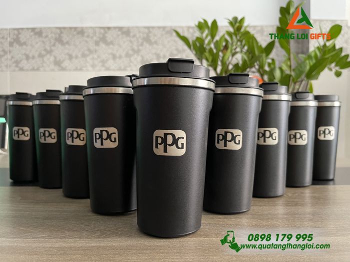 Ly Giữ Nhiệt Coffe Mug Màu Đen 510ml - Khắc Tên Doanh Nghiệp PPG