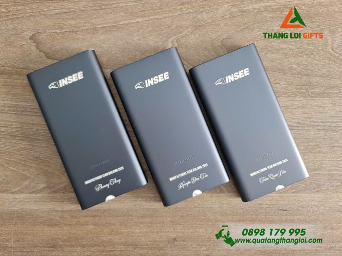 Pin Sạc Dự Phòng Xiaomi 10.000mAh - Khắc Logo Doanh Nghiệp INSEE