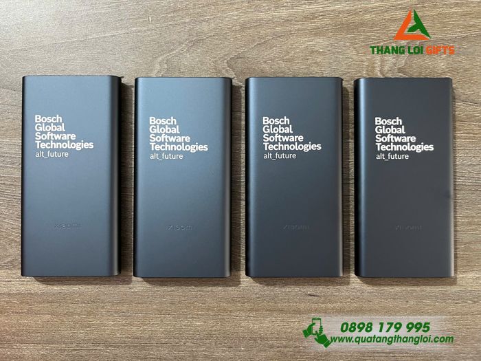 Pin Sạc Dự Phòng Xiaomi 10.000mAh Màu Xanh Navy - Khắc Logo Doanh Nghiệp Bosch Global Software Technologies