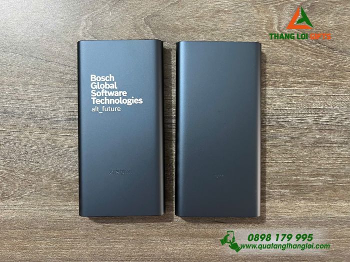 Pin Sạc Dự Phòng Xiaomi 10.000mAh Màu Xanh Navy - Khắc Logo Doanh Nghiệp Bosch Global Software Technologies