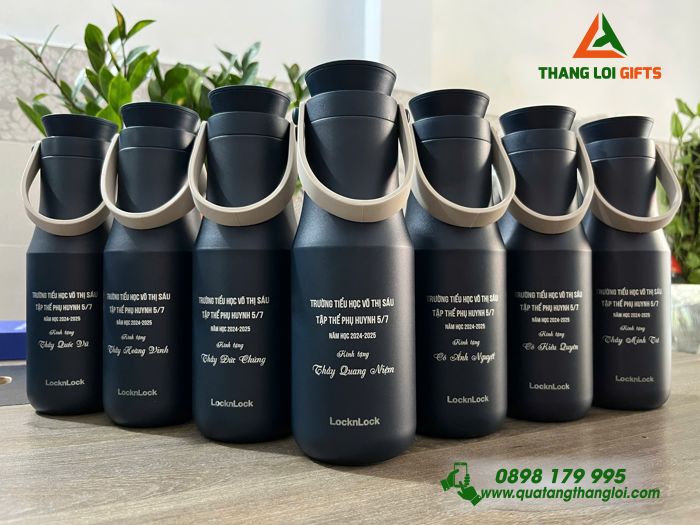 Bình Giữ Nhiệt Lock&Lock Metro Double LHC4202 470ml - Khắc Tên Trường Tiểu Học Võ Thị Sáu