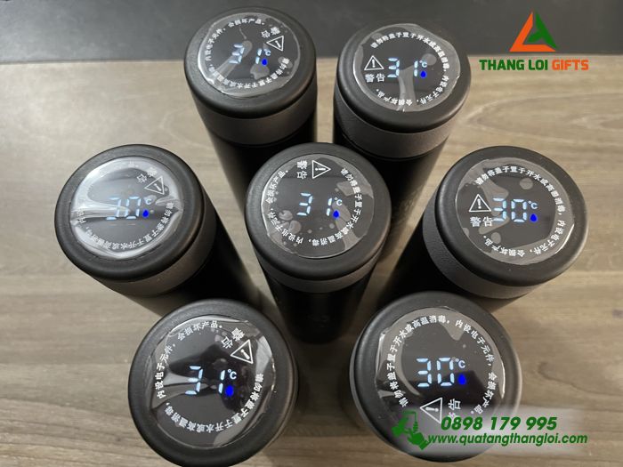 Bình Giữ Nhiệt Inox 316 Hiện Thị Đèn Led - In Khắc Logo Tên Lớp Làm Quà Tặng Tri Ân