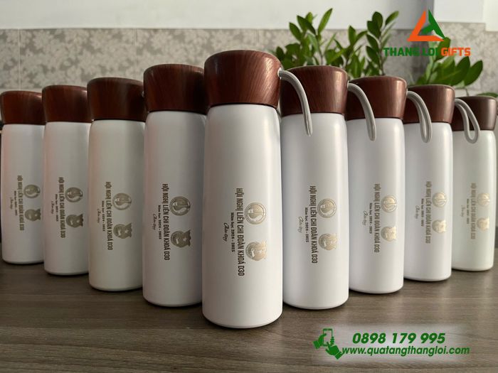 Bộ Quà Tặng (Bình Giữ Nhiệt & Bút Bi) - In Khắc Logo Đoàn Thanh Niên