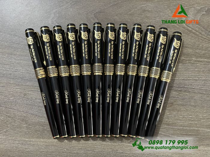 Bút Ký Kim Loại Khoen Tổ Ong - Khắc Logo Kỷ Niệm 20 Năm Trường THPT Nguyễn Văn Tố