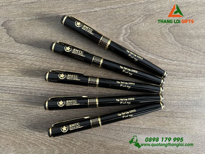 Bút Ký Kim Loại Khoen Tổ Ong - Khắc Logo Trường Đại Học Y Buôn Ma Thuột BMTU