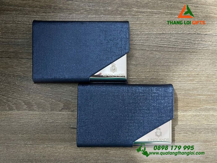 Hộp Đựng Namecard Màu Xanh - Khắc Logo Doanh Nghiệp KINGLANDS