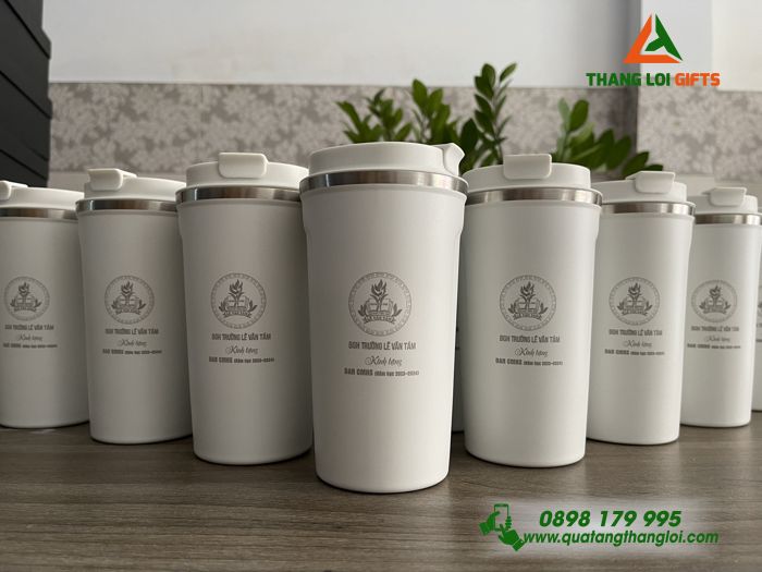 Ly Giữ Nhiệt Coffe Mug 510ml - Khắc Logo Trường Tiểu Học Lê Văn Tám