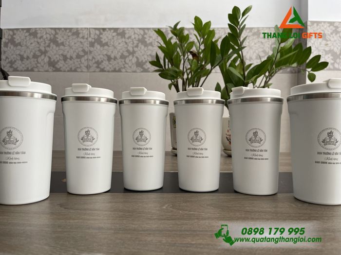 Ly Giữ Nhiệt Coffe Mug 510ml - Khắc Logo Trường Tiểu Học Lê Văn Tám