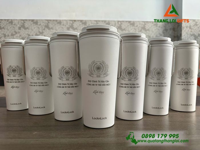 Ly Giữ Nhiệt Lock&Lock LHC4269 540ml - Khắc Logo Đội CTHC Công An Thành Phố Thủ Dầu Một
