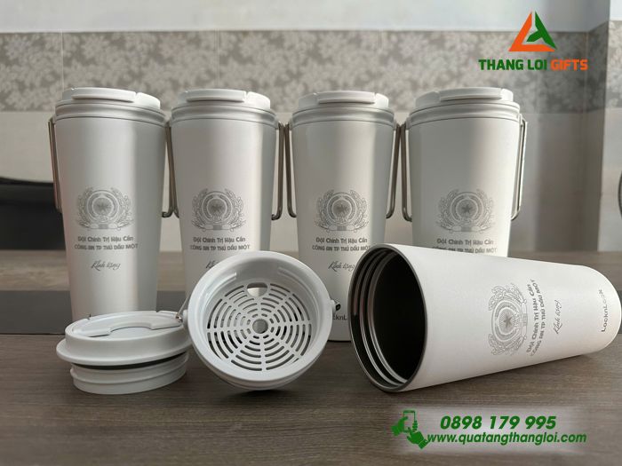 Ly Giữ Nhiệt Lock&Lock LHC4269 540ml - Khắc Logo Đội CTHC Công An Thành Phố Thủ Dầu Một