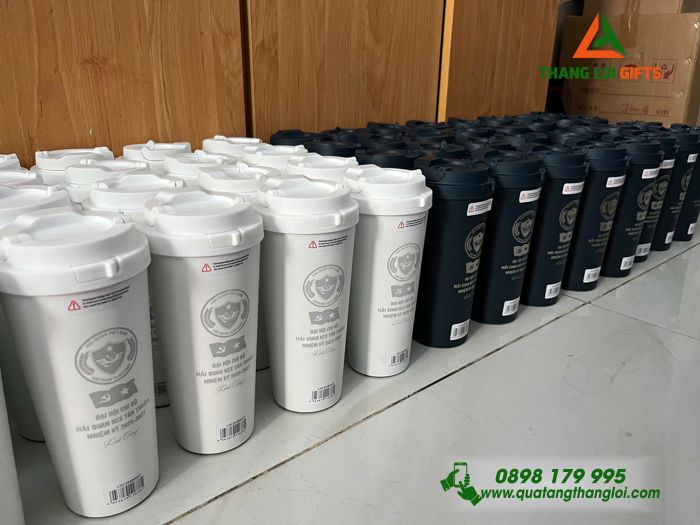 Ly Giữ Nhiệt Lock&Lock LHC3249 550ml - Khắc Logo Hải Quan Việt Nam