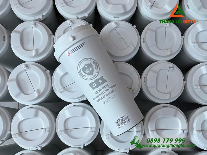 Ly Giữ Nhiệt Lock&Lock LHC3249 550ml - Khắc Logo Hải Quan Việt Nam