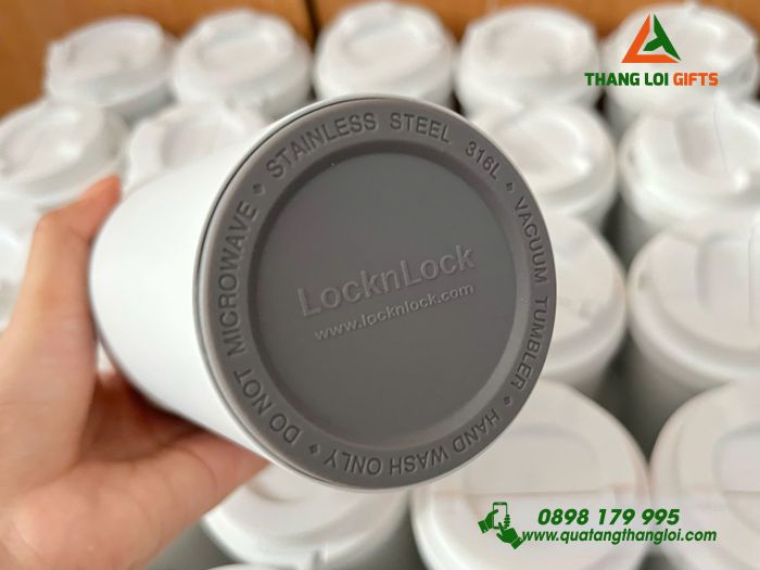 Ly Giữ Nhiệt Lock&Lock LHC3249 550ml - Khắc Logo Hải Quan Việt Nam