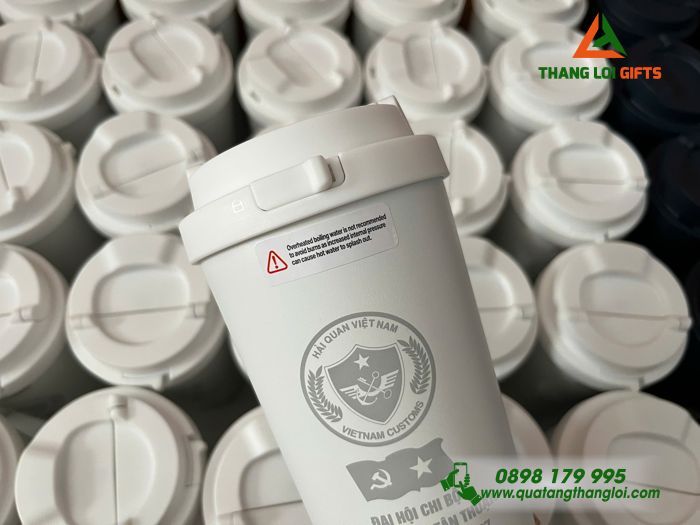Ly Giữ Nhiệt Lock&Lock LHC3249 550ml - Khắc Logo Hải Quan Việt Nam