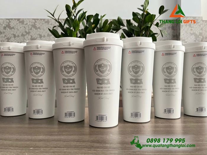 Ly Giữ Nhiệt Lock&Lock LHC3249 550ml - Khắc Logo Hải Quan Việt Nam