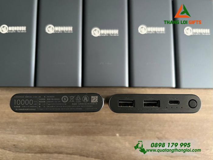 Pin Sạc Dự Phòng Xiaomi 10.000mAh - Khắc Logo Doanh Nghiệp MQHOUSE