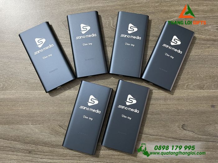 Pin Sạc Dự Phòng Xiaomi 10.000mAh - Khắc Logo Doanh Nghiệp SANO MEDIA