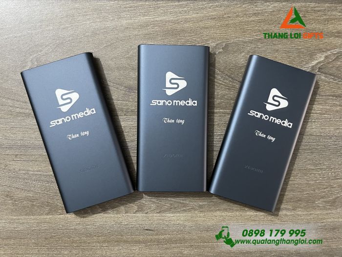 Pin Sạc Dự Phòng Xiaomi 10.000mAh - Khắc Logo Doanh Nghiệp SANO MEDIA
