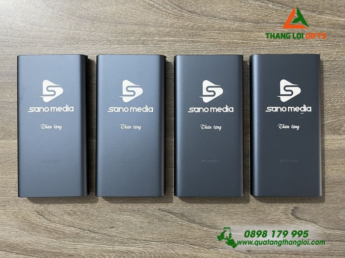 Pin Sạc Dự Phòng Xiaomi 10.000mAh - Khắc Logo Doanh Nghiệp SANO MEDIA