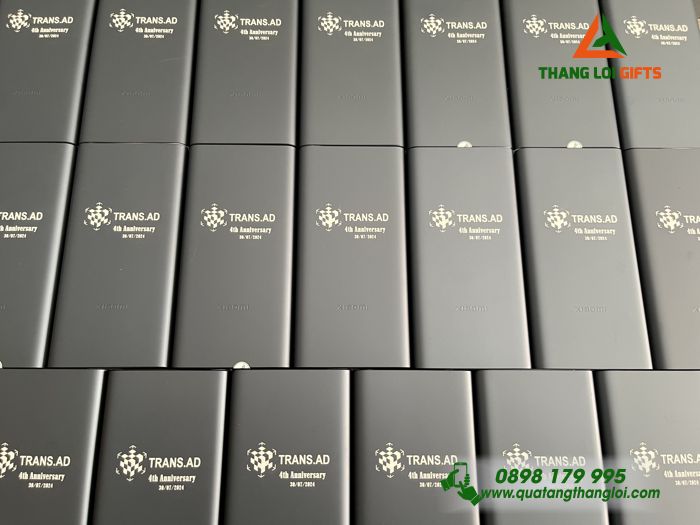 Pin Sạc Dự Phòng Xiaomi 10.000mAh - Khắc Logo Doanh Nghiệp TRANS.AD