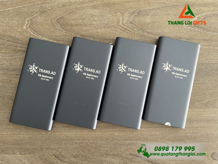 Pin Sạc Dự Phòng Xiaomi 10.000mAh - Khắc Logo Doanh Nghiệp TRANS.AD