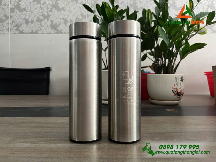 Bình Giữ Nhiệt Inox 500ml - Khắc Logo Kỷ Niệm 10 Năm Ra Trường