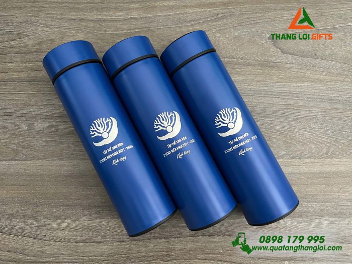 Bình Giữ Nhiệt Màu Xanh - Khắc Tên Tập Thể Sinh Viên 21CMT