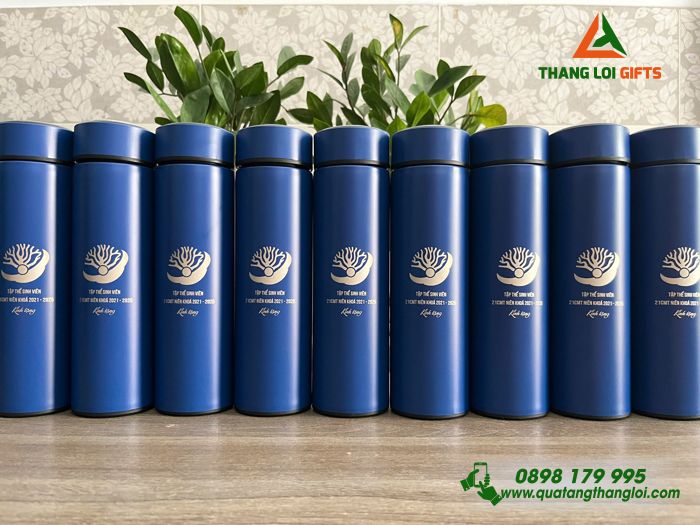 Bình Giữ Nhiệt Màu Xanh - Khắc Tên Tập Thể Sinh Viên 21CMT