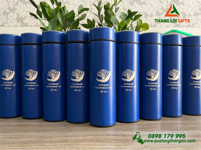 Bình Giữ Nhiệt Màu Xanh - Khắc Tên Tập Thể Sinh Viên 21CMT