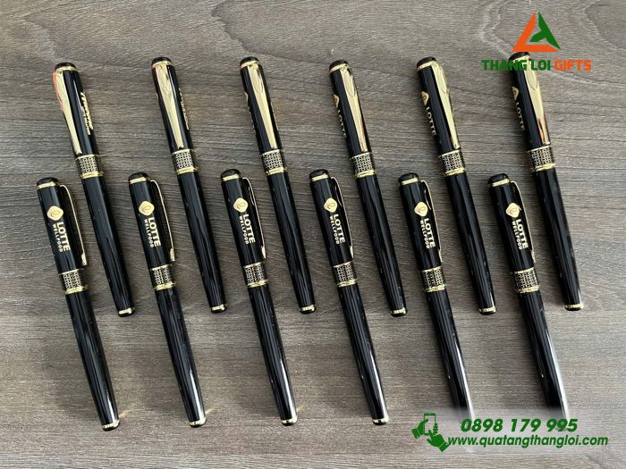 Bút Ký Kim Loại Khoen Tổ Ong - Khắc Logo Doanh Nghiệp LOTTE WellFood
