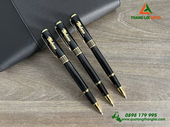 Bút Ký Kim Loại Khoen Tổ Ong - Khắc Logo Doanh Nghiệp LOTTE WellFood