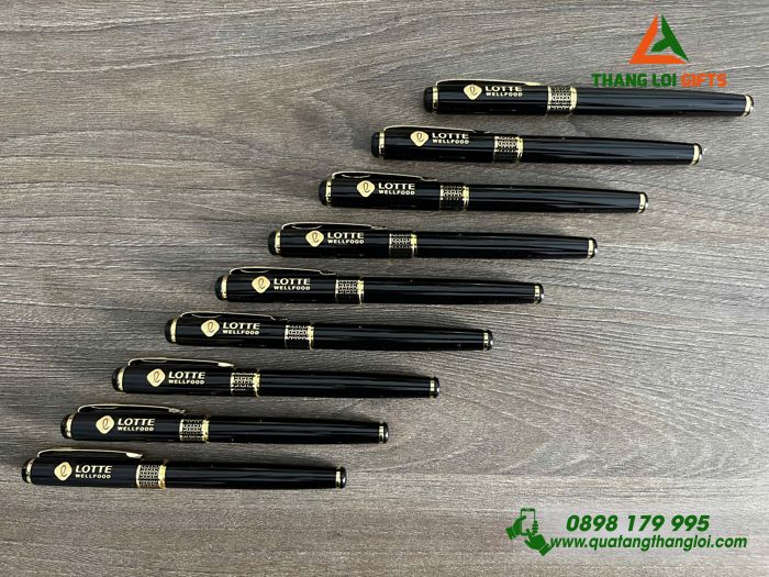 Bút Ký Kim Loại Khoen Tổ Ong - Khắc Logo Doanh Nghiệp LOTTE WellFood