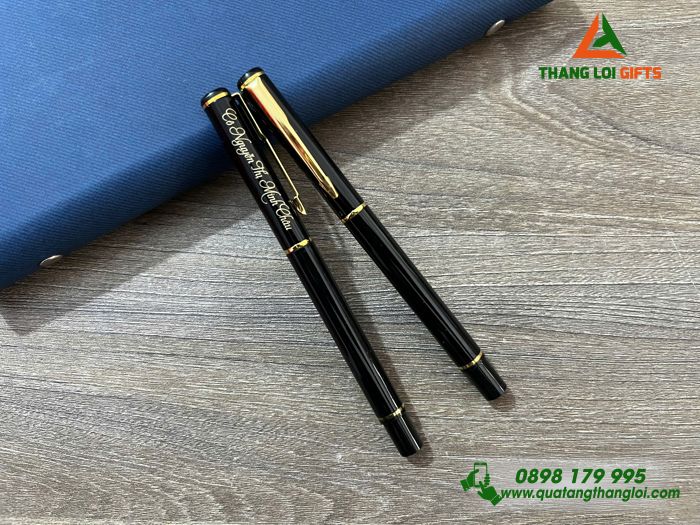 Bút Ký Kim Loại Nắp Đẩy - Khắc Tên Làm Quà Tặng
