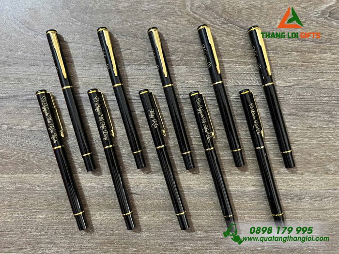 Bút Ký Kim Loại Nắp Đẩy - Khắc Tên Làm Quà Tặng