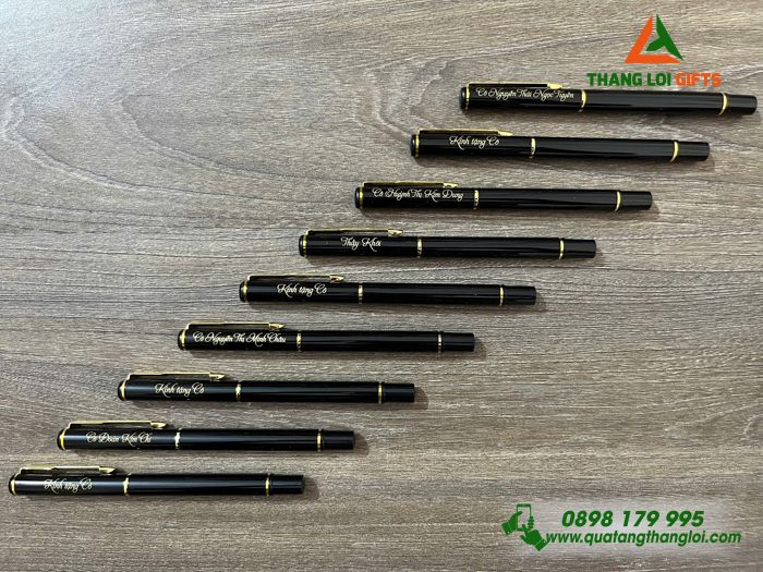 Bút Ký Kim Loại Nắp Đẩy - Khắc Tên Làm Quà Tặng