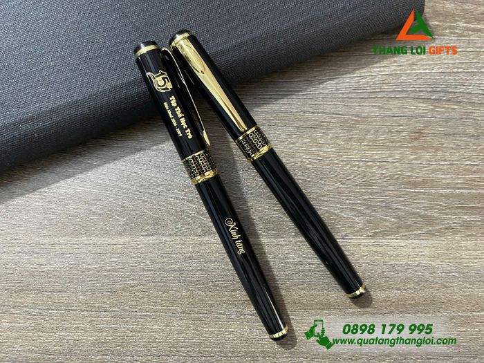 Bút Ký Kim Loại Khoen Tổ Ong - Khắc Logo Kỷ Niệm 15 Năm Làm Quà Tri Ân Thầy Cô Giáo
