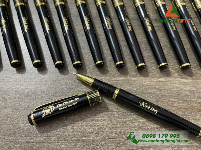 Bút Ký Kim Loại Khoen Tổ Ong - Khắc Logo Kỷ Niệm 15 Năm Làm Quà Tri Ân Thầy Cô Giáo