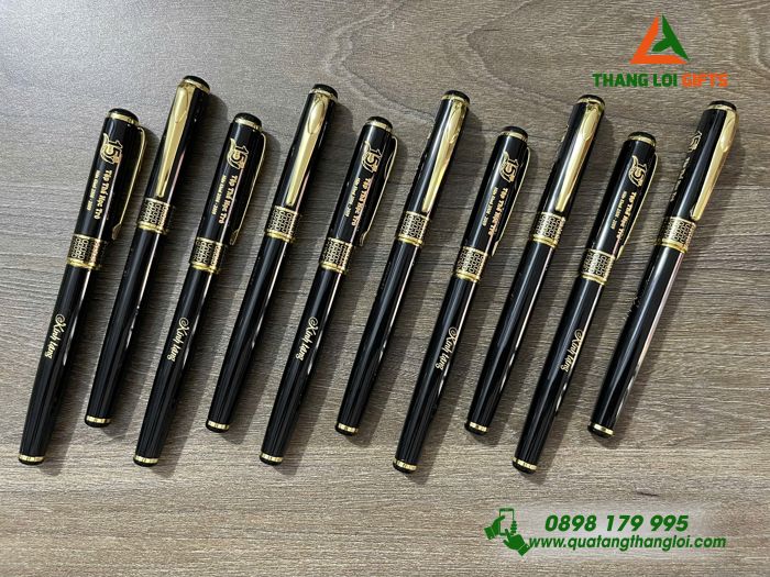 Bút Ký Kim Loại Khoen Tổ Ong - Khắc Logo Kỷ Niệm 15 Năm Làm Quà Tri Ân Thầy Cô Giáo