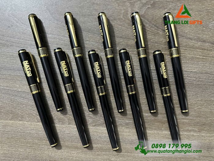 Bút Ký Kim Loại Khoen Hình Tổ Ong - Khắc Logo Doanh Nghiệp NATCO