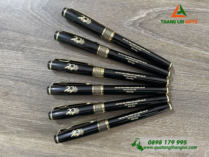 Bút Ký Kim Loại Khoen Tổ Ong - Khắc Logo 20 Năm Trường THPT Nguyễn Văn Tố