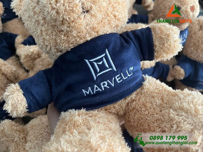 Gấu Bông Teddy- Thêu Logo MARVELL