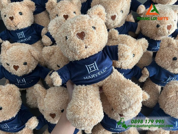 Gấu Bông Teddy- Thêu Logo MARVELL
