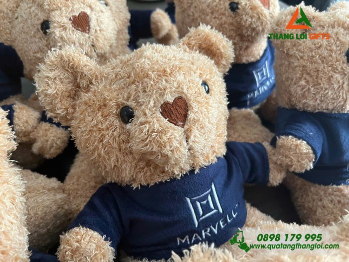 Gấu Bông Teddy- Thêu Logo MARVELL