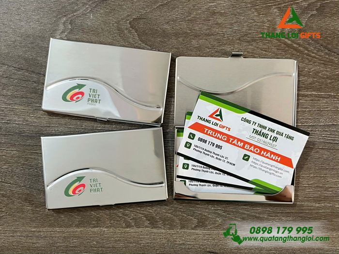 Hộp Đựng Namecard Kim Loại - In Logo Doanh Nghiệp Trí Việt Phát