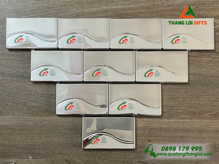 Hộp Đựng Namecard Kim Loại - In Logo Doanh Nghiệp Trí Việt Phát