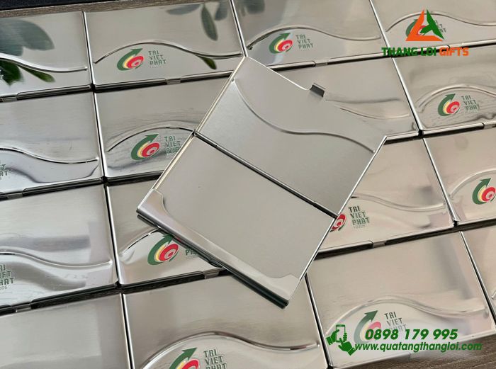 Hộp Đựng Namecard Kim Loại - In Logo Doanh Nghiệp Trí Việt Phát