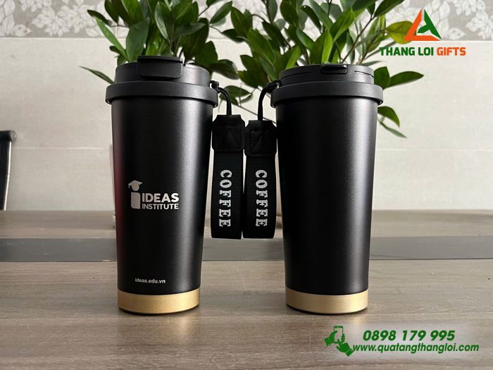 Ly Giữ Nhiệt Coffe 530ml - Khắc Logo Doanh Nghiệp IDEAS Institute
